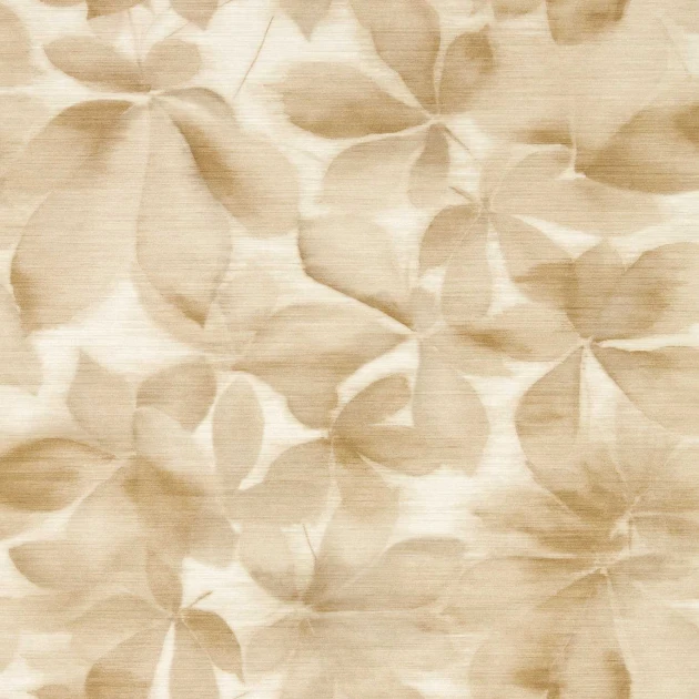 Harlequin 113004 Colour 4 Grounded Golden Light/Parchment - tapeta z motywem liści kasztanowca