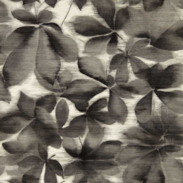 Harlequin 113005 Colour 4 Grounded Black Earth/Parchment - tapeta z motywem liści kasztanowca