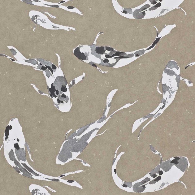 Harlequin 110900 Colour 4 Koi Metal - tapeta z motywem ryb koi