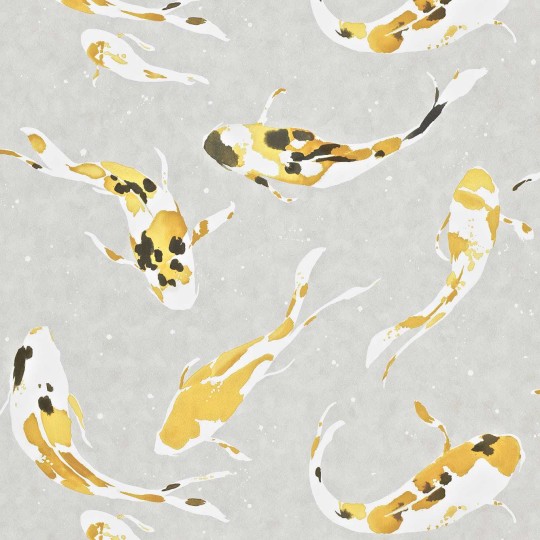 Harlequin 110901 Colour 4 Koi Saffron - tapeta z motywem ryb koi