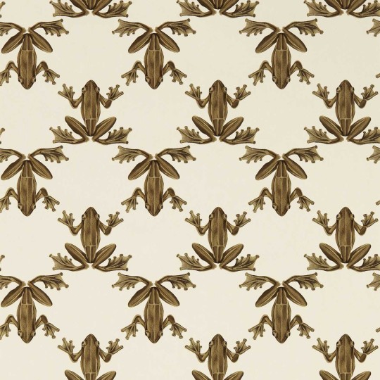 Harlequin 113013 Colour 4 Wood Frog Gold/Parchment - tapeta z motywem żab