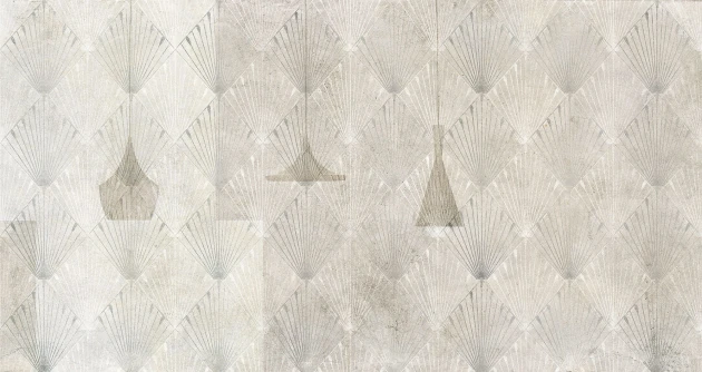 Tecnografica Surfaces Rays Ivory - mural z motywem muszli
