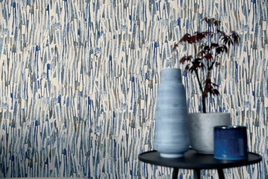 Casamance 74030445 Estampe Cas Pap Washi - tapeta z motywem kawałków papieru Washi