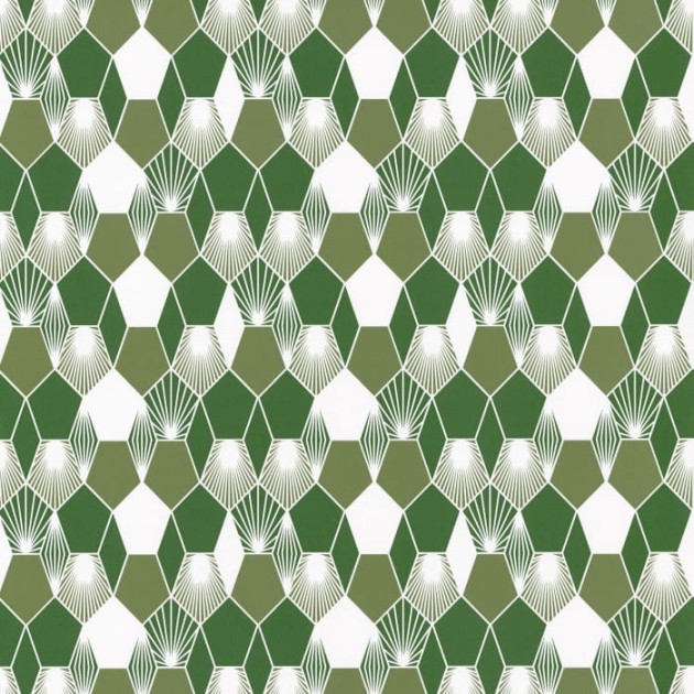 Caselio 100017333 Jungle Hamac - tapeta z motywem geometrycznych figur i kresek