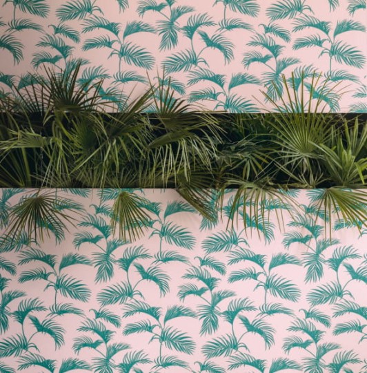 Caselio 100037717 Jungle Palmes - tapeta z motywem liści palm