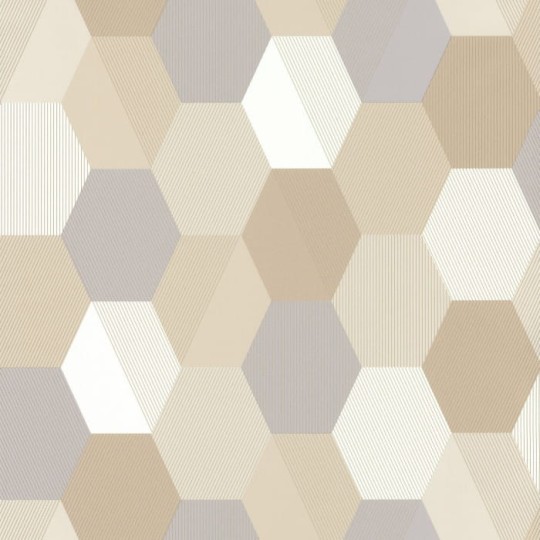 Caselio 100101019 Spaces Moonlight Hexagone - tapeta z motywem plastra miodu