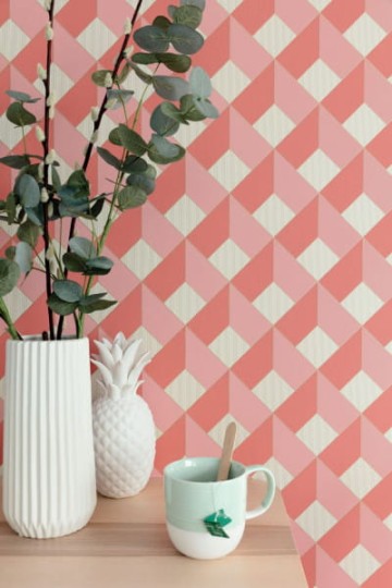 Caselio 100124135 Spaces Square - tapeta z motywem kwadratów