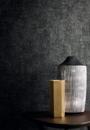 Casamance 73441529 Select 5 Zinc - geometryczna tapeta z tłoczeniem