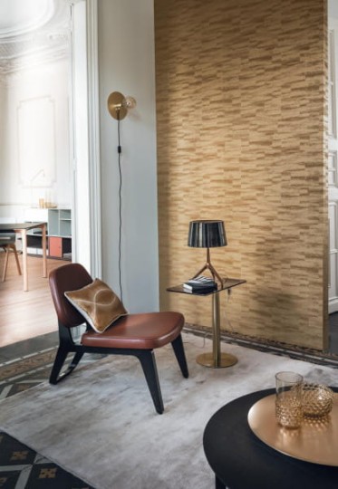 Casamance 73630437 Select 5 Immensite - geometryczna tapeta z motywem poziomych pasów
