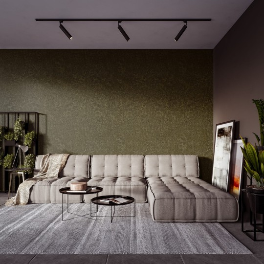 Vinylpex W15.03 Bruce - tapeta obiektowa imitująca beton brązowo-złota