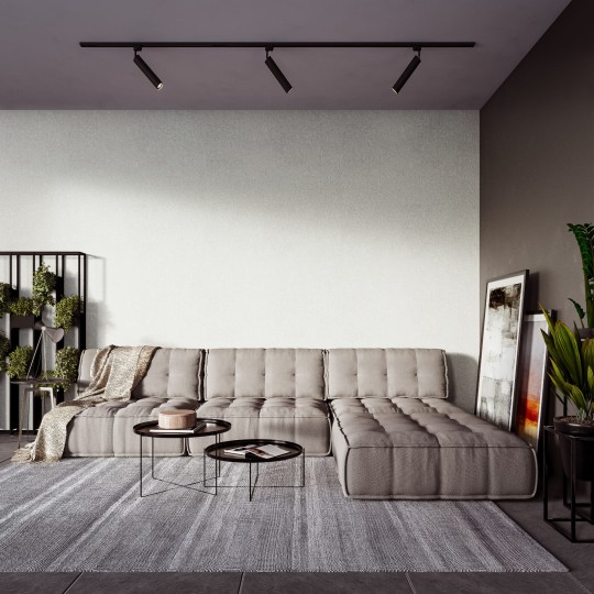 Vinylpex W15.23 Bruce - tapeta obiektowa imitująca beton szara