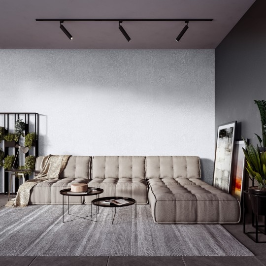 Vinylpex W15.3541 Bruce - tapeta obiektowa imitująca beton srebrna