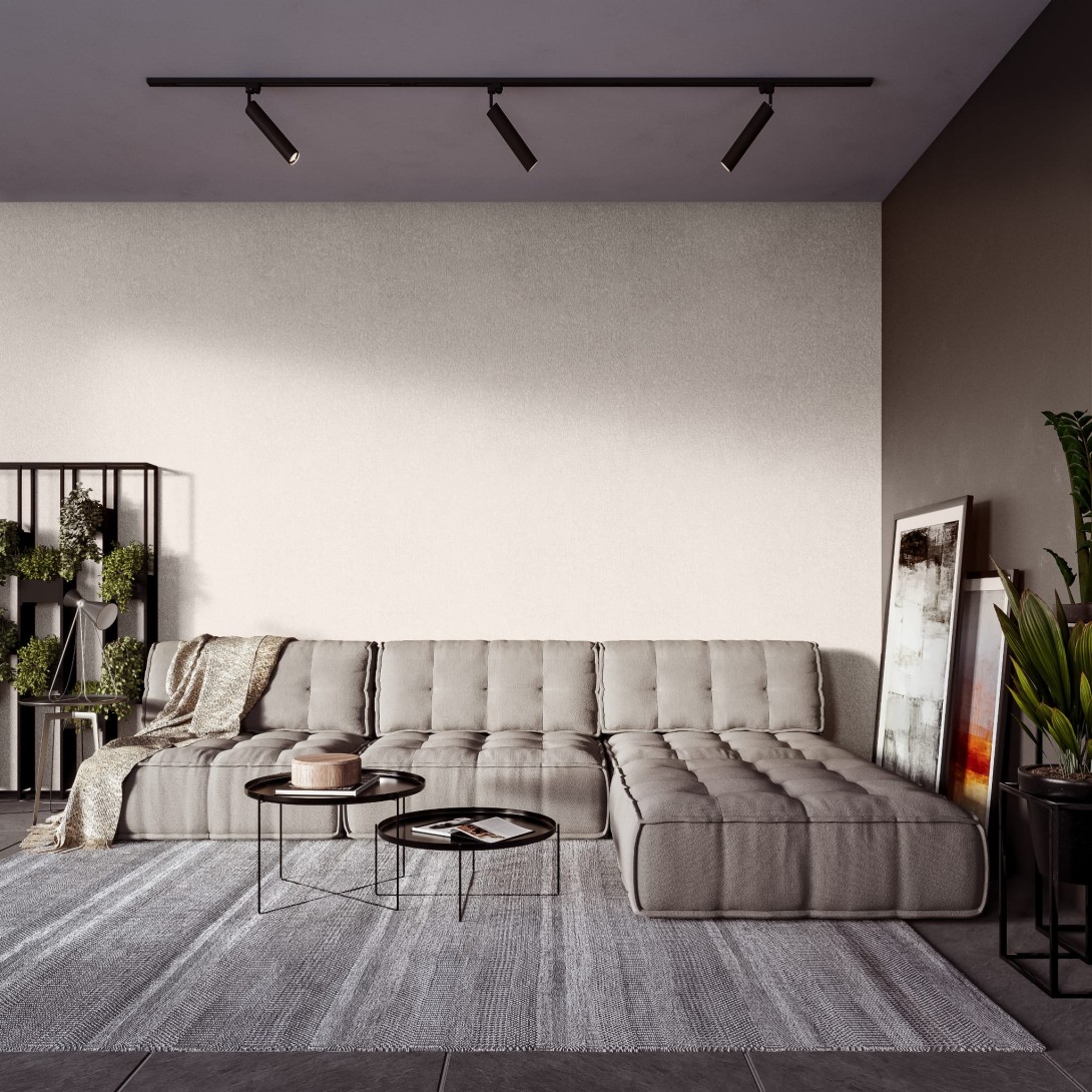 Vinylpex W15.354 Bruce - tapeta obiektowa imitująca beton beżowa