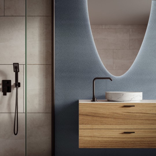 VINYLPEX W27.198 Illa - tapeta obiektowa mozaika ciemnoszara