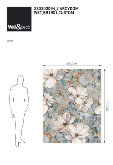 OL / Fototapeta Wall & Deco WET SYSTEM 2019 BRILLANTE BR1901-  157 x 200