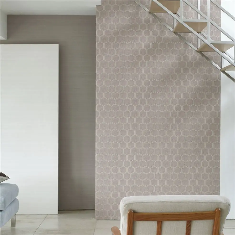 Designers Guild PDG1119/16 Chinon Textured Chinon Wedgwood - tapeta z motywem lnu