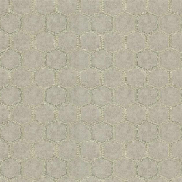 Designers Guild PDG1121/01 Chinon Textured Manipur Dove - geometrycznym tapeta z motywem plastrów miodu
