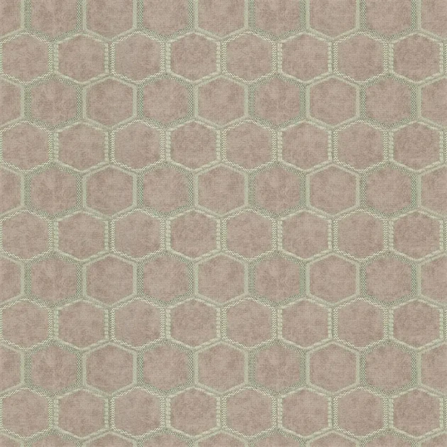 Designers Guild PDG1121/02 Chinon Textured Manipur Jade - geometrycznym tapeta z motywem plastrów miodu