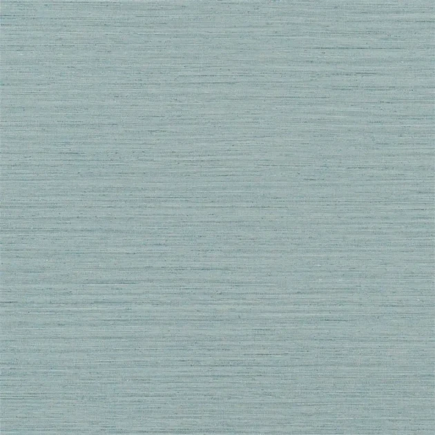 Designers Guild PDG1120/17 Chinon Textured Brera Grasscloth Azure - tapeta z motywem lnu