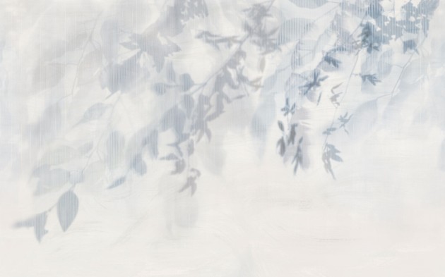 Tecnografica Decoratives Yaksi Blue - mural z motywem cieni liści