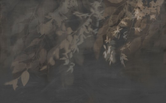 Tecnografica Decoratives Yaksi Dark Rose - mural z motywem cieni liści