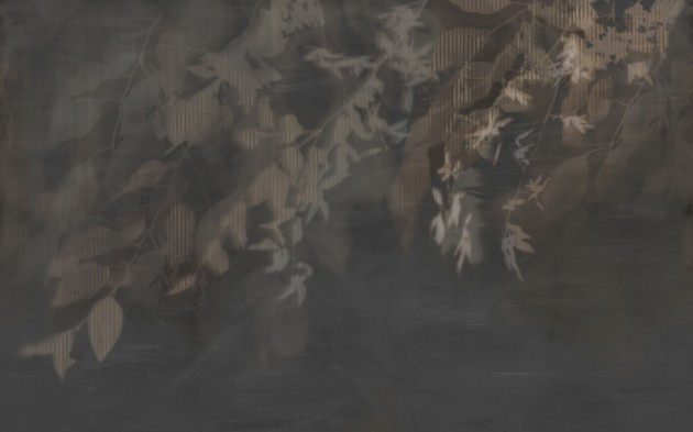 Tecnografica Decoratives Yaksi Dark Rose - mural z motywem cieni liści