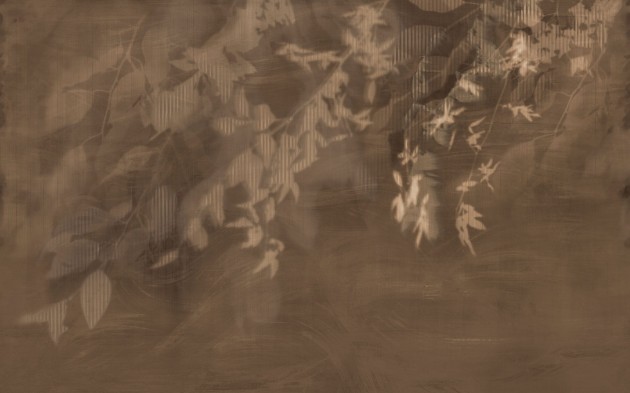 Tecnografica Decoratives Yaksi Rust - mural z motywem cieni liści