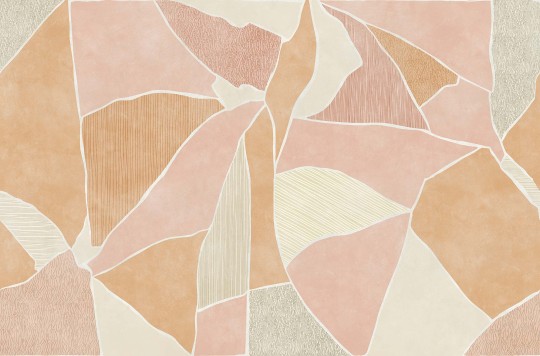 Tecnografica Decoratives Tator Orange - mural z motywem geometrycznym