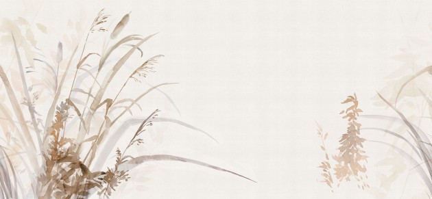Tecnografica Decoratives Breath Warm - mural z motywem trzciny