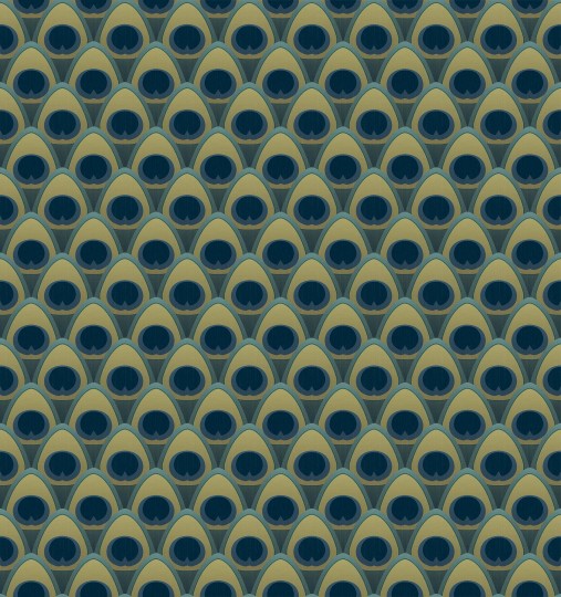 Tecnografica Decoratives Don Jose Green - mural z motywem geometrycznych kształtów
