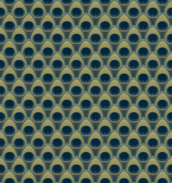 Tecnografica Decoratives Don Jose Green - mural z motywem geometrycznych kształtów