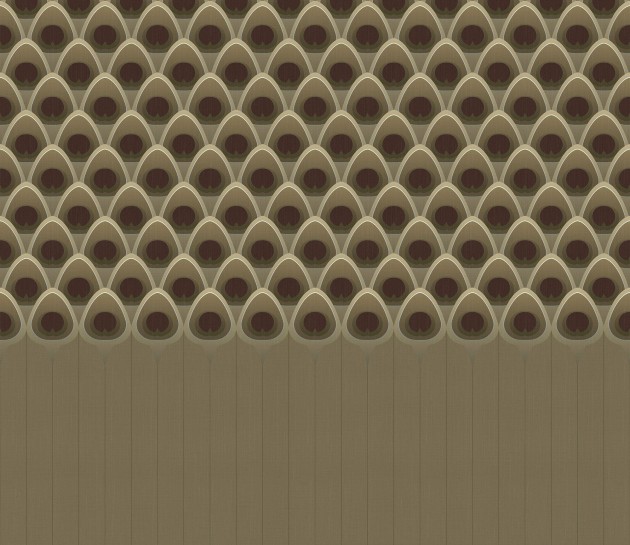 Tecnografica Decoratives Don Jose Boiserie Gold - mural z motywem geometrycznych kształtów