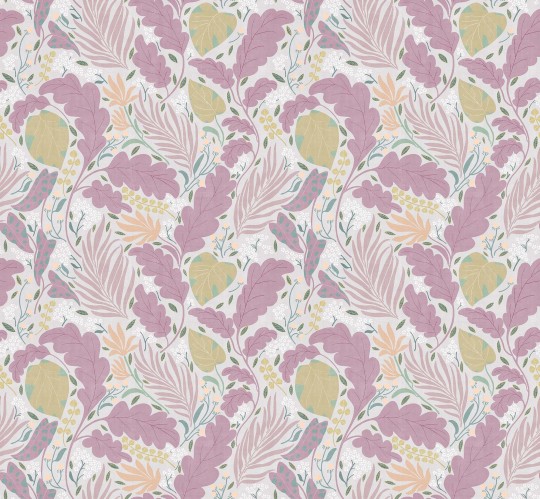Tecnografica Decoratives Paloma Pastel B - mural z motywem liści