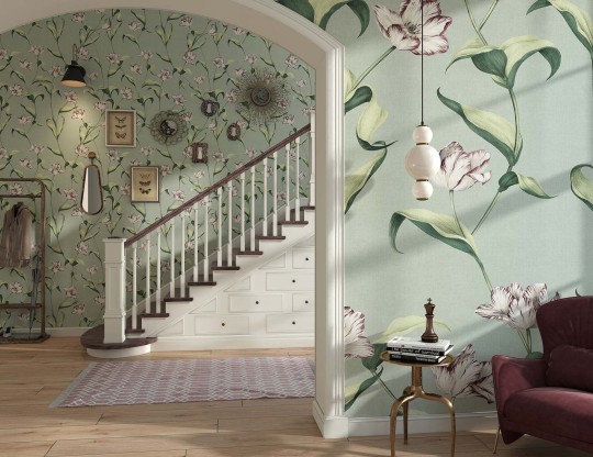 Tecnografica Decoratives Cordelia Peach Big - mural z motywem kwiatów