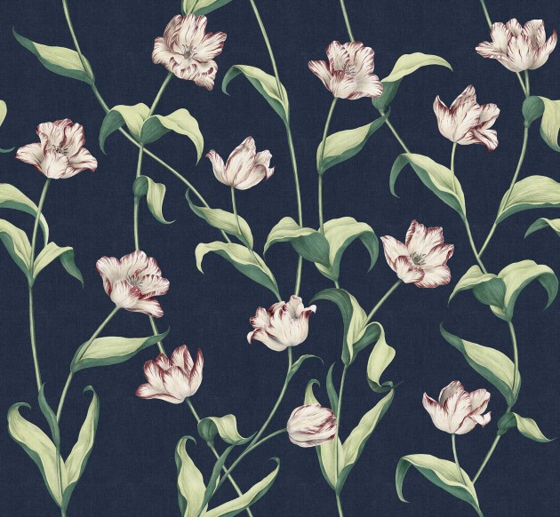 Tecnografica Decoratives Cordelia Midnight Big - mural z motywem kwiatów