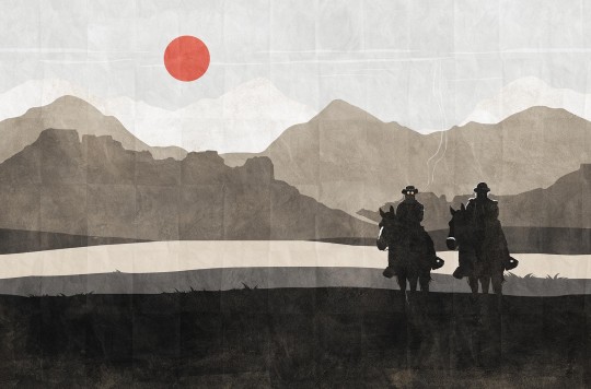 Tecnografica Decoratives Freeman Greige - mural z motywem górskiego krajobrazu