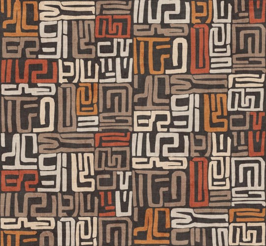 Tecnografica Decoratives Atamga Black - mural z motywem geometrycznych kształtów
