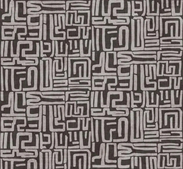 Tecnografica Decoratives Atamga Simple Black - mural z motywem geometrycznych kształtów