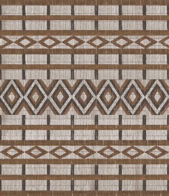 Tecnografica Decoratives Tiebele Rust - mural z motywem geometrycznych kształtów