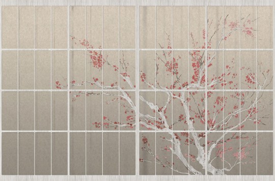Tecnografica Decoratives Samurai Inverted - mural z motywem geometrycznych kształtów