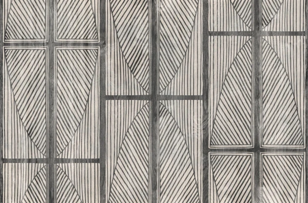 Tecnografica Decoratives Masai Black - mural z motywem geometrycznych kształtów