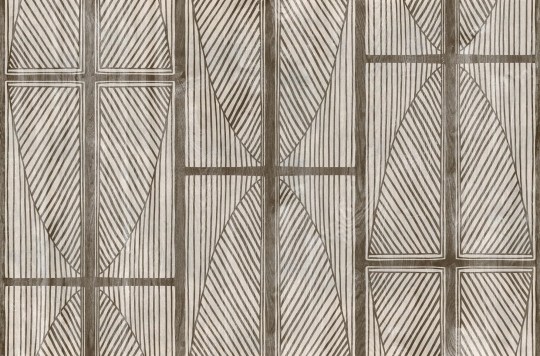 Tecnografica Decoratives Masai Brown - mural z motywem geometrycznych kształtów