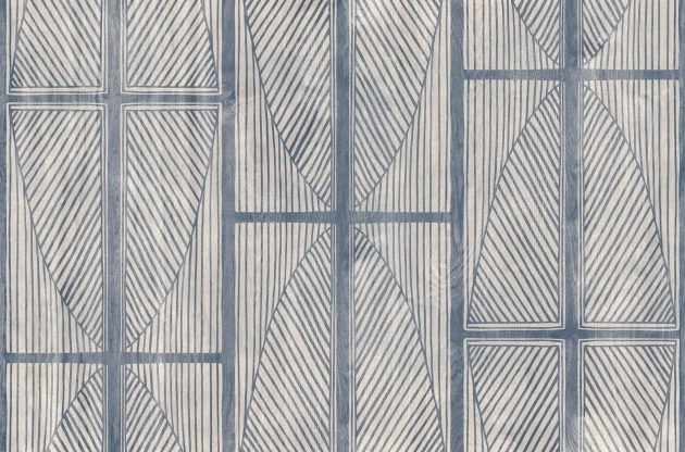 Tecnografica Decoratives Masai Blue - mural z motywem geometrycznych kształtów