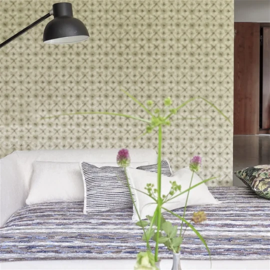 Designers Guild PDG1160/01 Ikebana Shibori Stone - tapeta z motywem geometrycznym