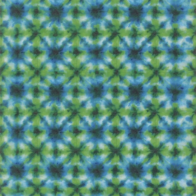 Designers Guild PDG1160/03 Ikebana Shibori Emerald - tapeta z motywem geometrycznym