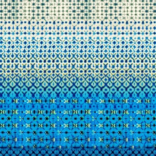 Designers Guild PDG1161/01 Ikebana Karaoshi Indigo - mural z motywem geometrycznym