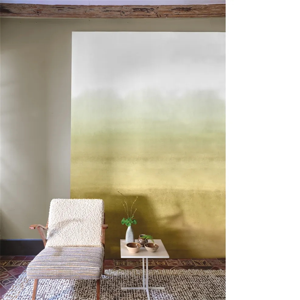 Designers Guild PDG1163/05 Ikebana Shoshi Chocolate - mural z motywem ombree
