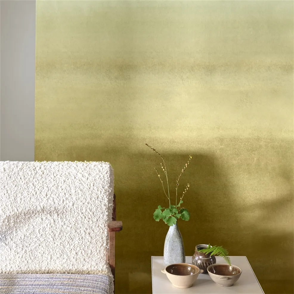 Designers Guild PDG1163/05 Ikebana Shoshi Chocolate - mural z motywem ombree