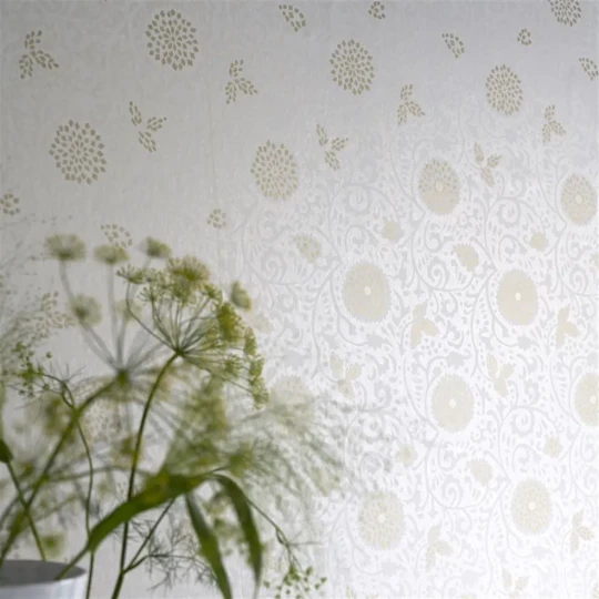 Designers Guild PDG1147/01 Porcelaine De Chine Shaqui Cobalt - tapeta z motywem wirującym