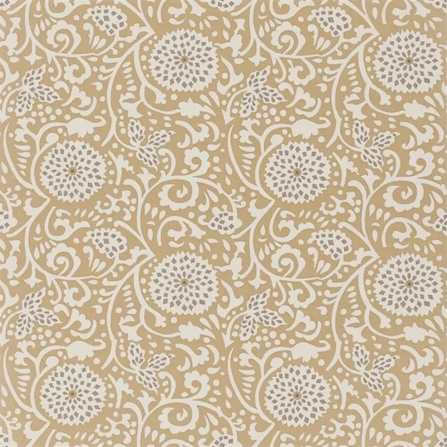 Designers Guild PDG1147/04 Porcelaine De Chine Shaqui Pearl - tapeta z motywem wirującym